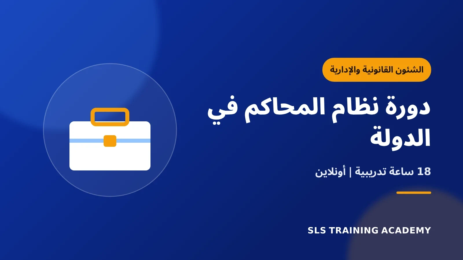 دورة نظام المحاكم في الدولة