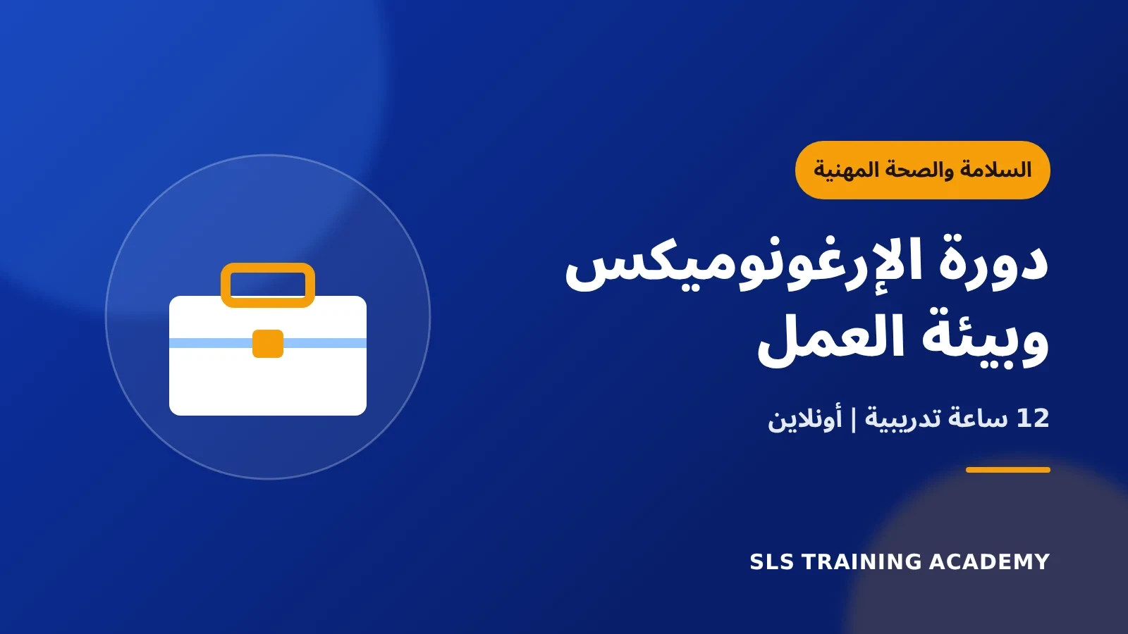 دورة الإرغونوميكس وبيئة العمل